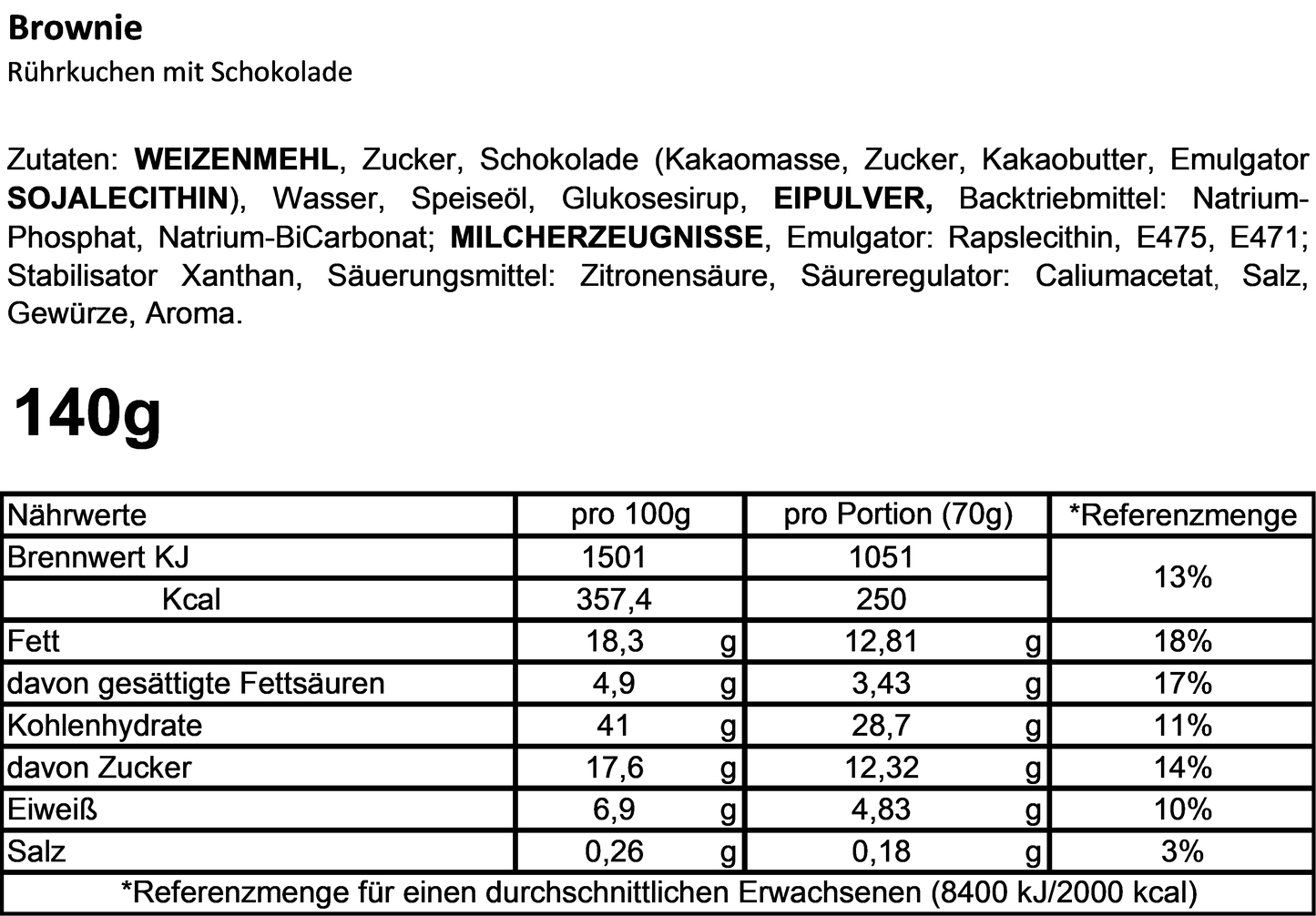 Cancake Happy Birthday Craft Paper Edition Brownie (92,50€/Kg)