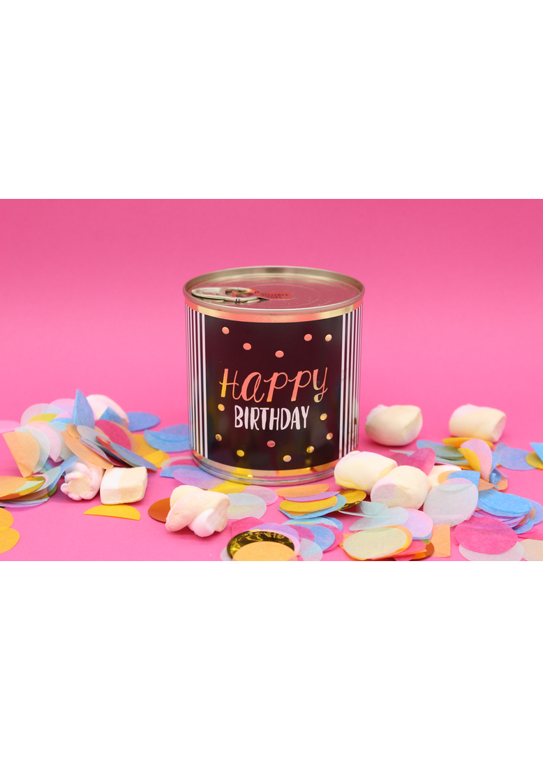 Cancake Happy Birthday gold dots black&white Edition Brownie (92,50€/Kg)